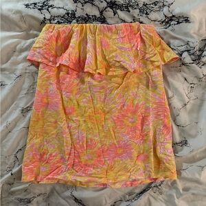 Lilly Pulitzer Pink and Yellow Patterned Top